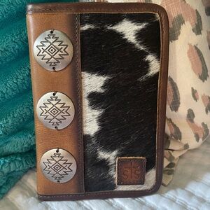 STS Ranchwear Hair-On-Hide Wallet with Silver Accents